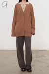 Mutedance 24 Autumn and Winter Cashmere Trousers MD-MD24FW119-BROWN MD24FW118 MD24FW119